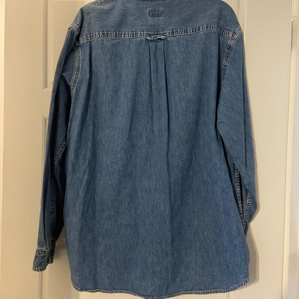 Vintage 90s Calvin Klein Jeans Mens 100% Cotton Overshirt Size XL - Picture 2 of 4